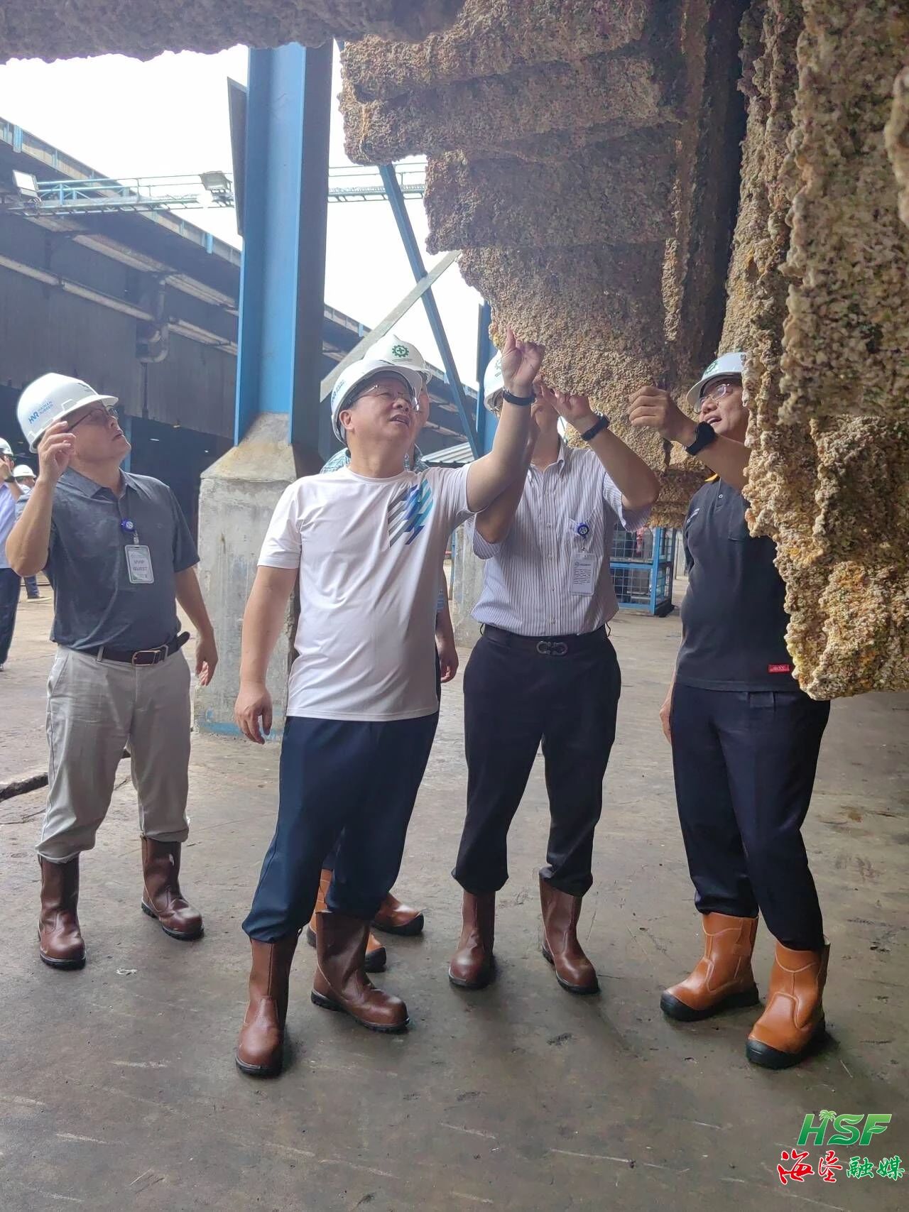 包洪文一行调研合盛农业SGO加工厂。